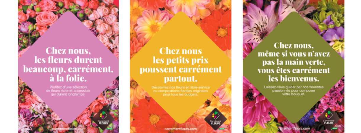 Carrément Fleurs dévoile sa nouvelle plateforme de marque